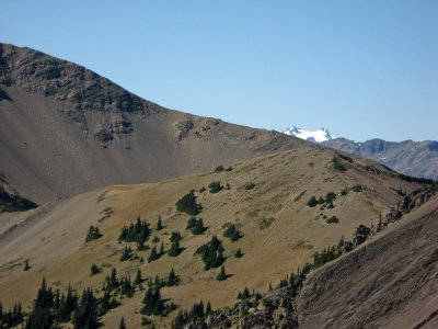 Olympus Peeking Over Ridge