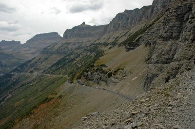 Road to Logan Pass and Garden Wall