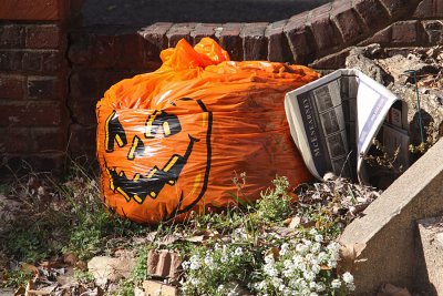 Halloween trash