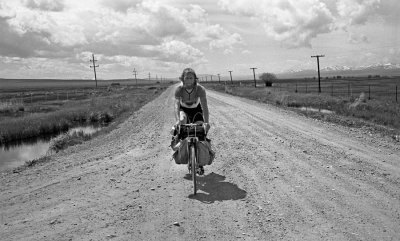 Mart Versluys on a dirtroad