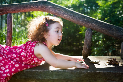 Kayla on the chair