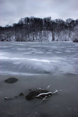 Frozen lake