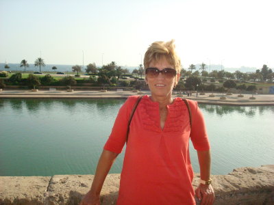 Debbie enjoying Barcelona