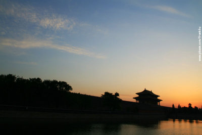 Sunset at Forbidden City