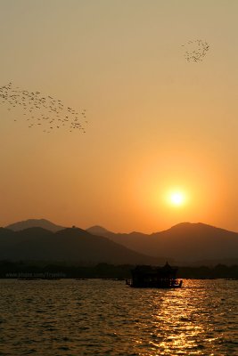 Sunset on West Lake