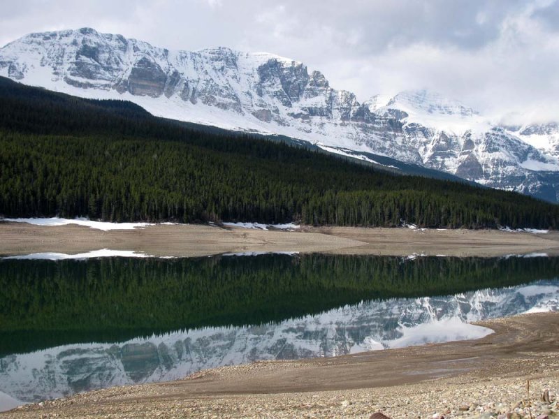 Sherburne Lake reflection