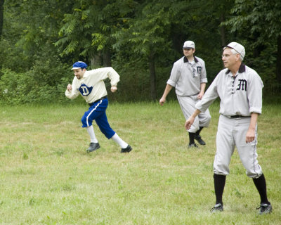 Base Ball at Old World Wisconsin -- Go, Mitch!!