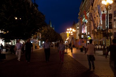 Wenceslas Square at Night