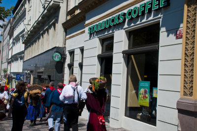 prague folklore days + starbucks