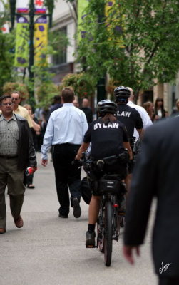 And if you do, the bylaw enforcement officers will ride up on thier bike and give you a ticket.