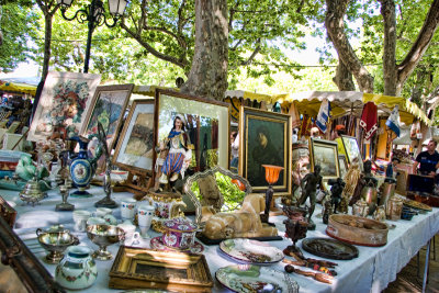 Antiques stall
