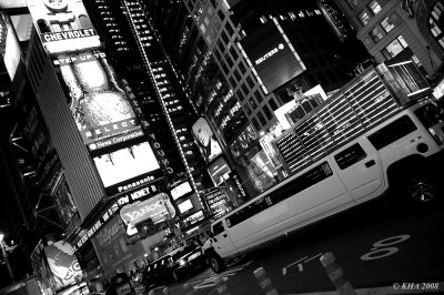 Times Square in B/W