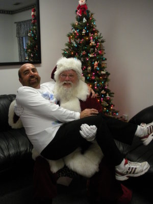 Jeff & Santa 2010