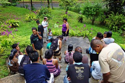 Ethnobotany class, Kolonia campus, College of Micronesia.  08/31/2010  L1005770.jpg