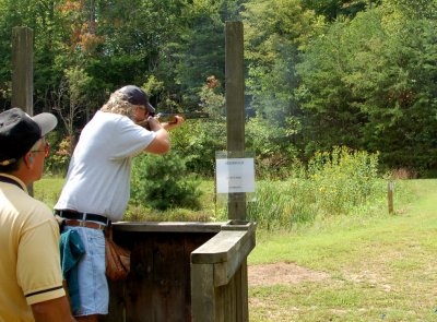 Busting Clays at Station 13 at Primland