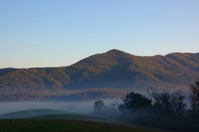 Light Fog in the Valley in Cades Cove