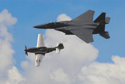 F-15 Eagle and P-51-4
