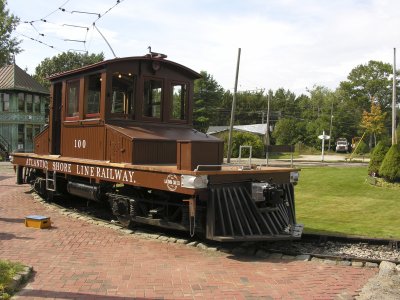 Trolley at Trolly Museum in Kennbunkport, Me.-1
