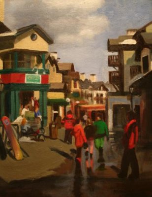 Stratton Village      Oil on Canvas