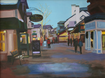 Mid-Way Through the Village      Oil on Canvas