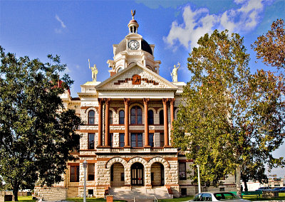 The Coryell County Court House, Gatesville, Texas, Circa 1897