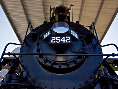 Steam Locomotive  on display near McComb, MS