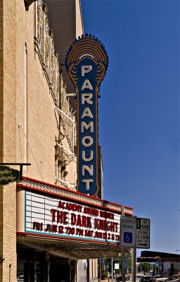 The theater marquee and sign