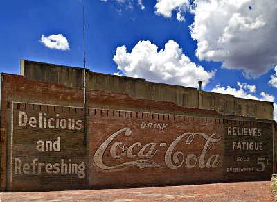 A Ghost Sign photographed in Stamford, TX