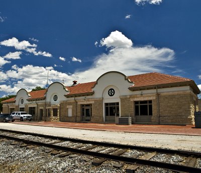 A trackside view.