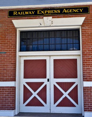 The former Railway Express Agency Office in the San Angelo depot