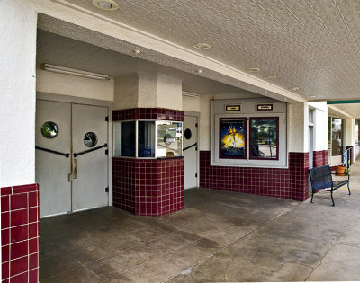 Entrance, box office and bill of fare.