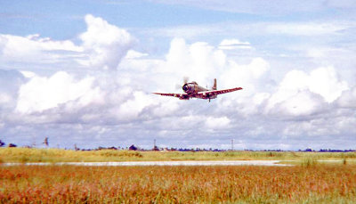 Vietnamese Air Force Douglas A-4 Skyraider in Flight (from a scanned slide) (66-67)