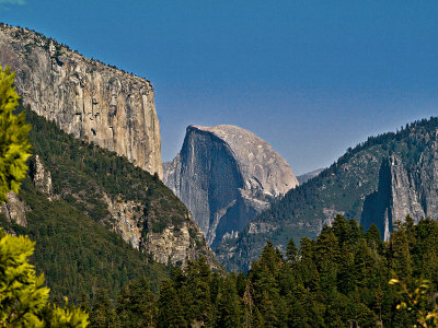 El Capitan and Half Dome face off.