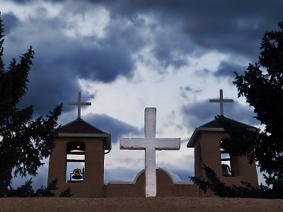 The crosses at nightfall