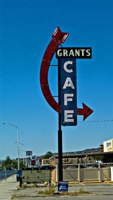 Grants Cafe Sign, Circa 1938