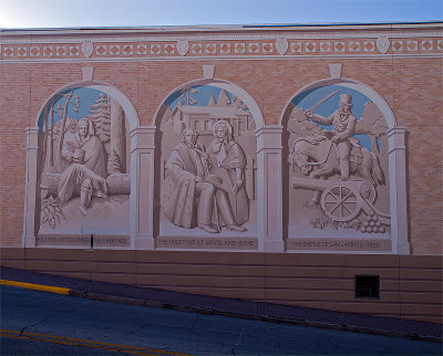 A mural found just off main street.