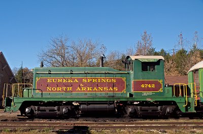The engine used for tourist excursions around the Eureka Springs area.