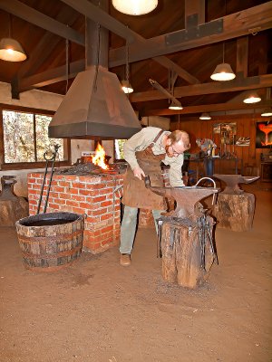 At work in the Homestead Heritage Forge