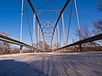 The old Maxdale Parker Truss Design bridge. Circa 1914 