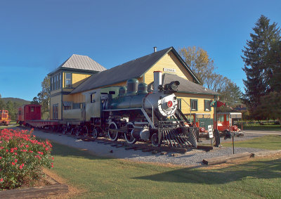 The Old Cowan TN Train Depot, now a museum.