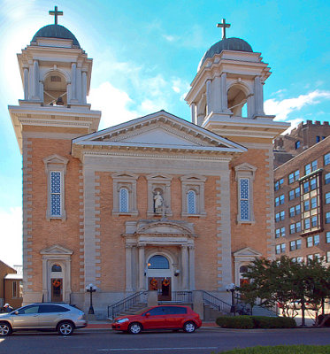 One of several downtown ornate churches 