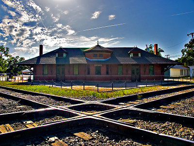 A Train Depot at the Crossroads, Elgin, TX