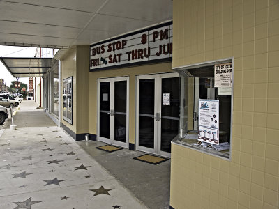 The Box office and entrance to the thearter