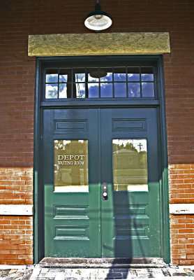 Entrance to the Depot waiting room