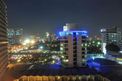 Dusit Thani Hotel View at night