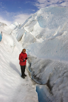 On top of the glacier