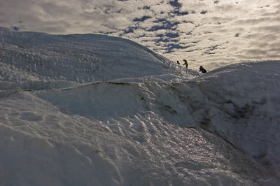 On top of the glacier