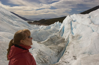 On top of the glacier