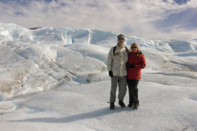 On top of the glacier