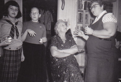 Joan, Diane, Grandma Dooley, Aunt Dorothy